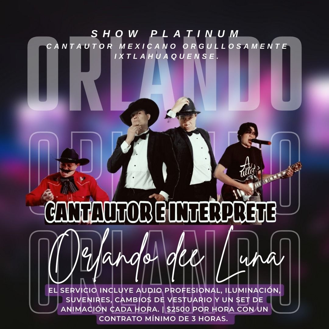 Orlando de Luna, Cantautor.