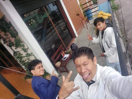 Previa a la grabación de YA DEJA DE LLAMARME AMOR, en Restaurante NIRVANA.