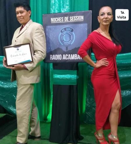 Primera visita al programa en vivo NOCHES DE SESIÓN.