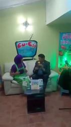 Primer entrevista para TV, en el programa CAFE DE OLLA, CON CUCUSITA CUENTACUENTOS, en CUCÚ TV.