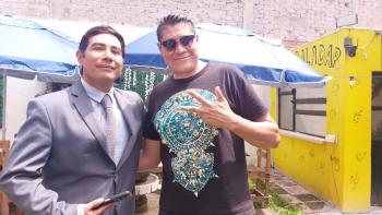 Payasito Pinchi y Orlando de Luna en Coffe Garden